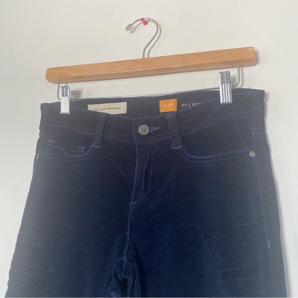 Pilcro and the Letterpress Navy Skinny Pants - Picture 2 of 7